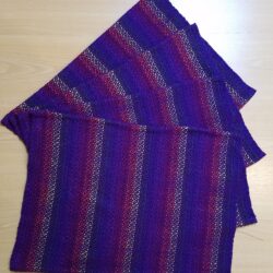 Purple twill placemats